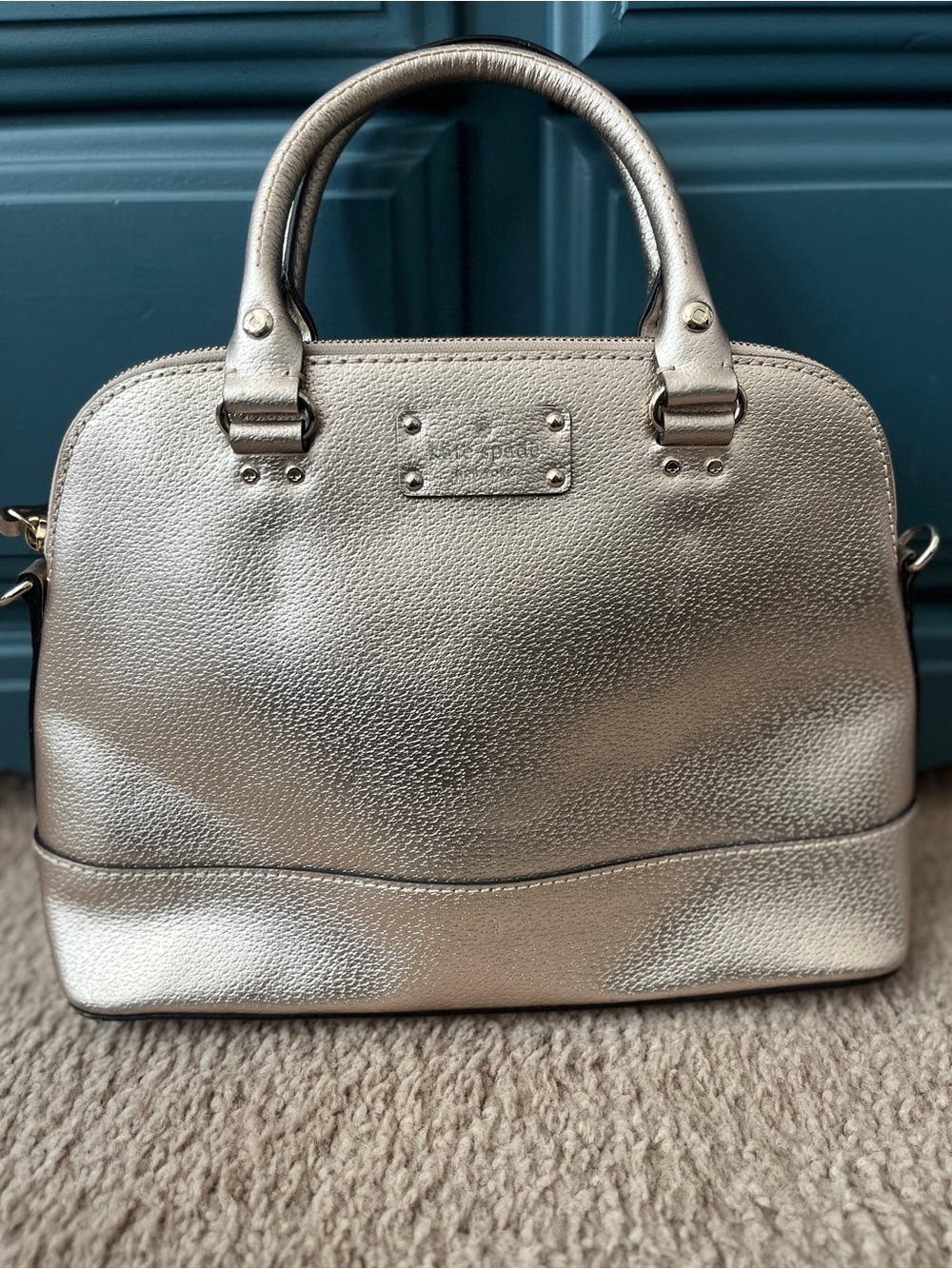 Kate Spade New York Metallic Structured Shoulder Bag